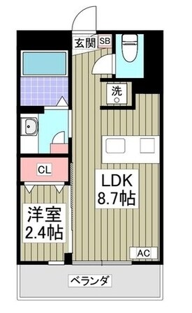 鶴ケ島駅 徒歩5分 1階の物件間取画像